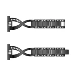 X-shaped Diamond-studded Solid Stainless Steel Wrist Strap Watch Band for Samsung Gear S3 - Image 6