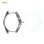 For Samsung Galaxy Watch 3 41mm 2 in 1 ENKAY Hat-Prince Electroplate Soft TPU Case + 0.2mm 9H 2.15D Curved Edge Tempered Glass Film