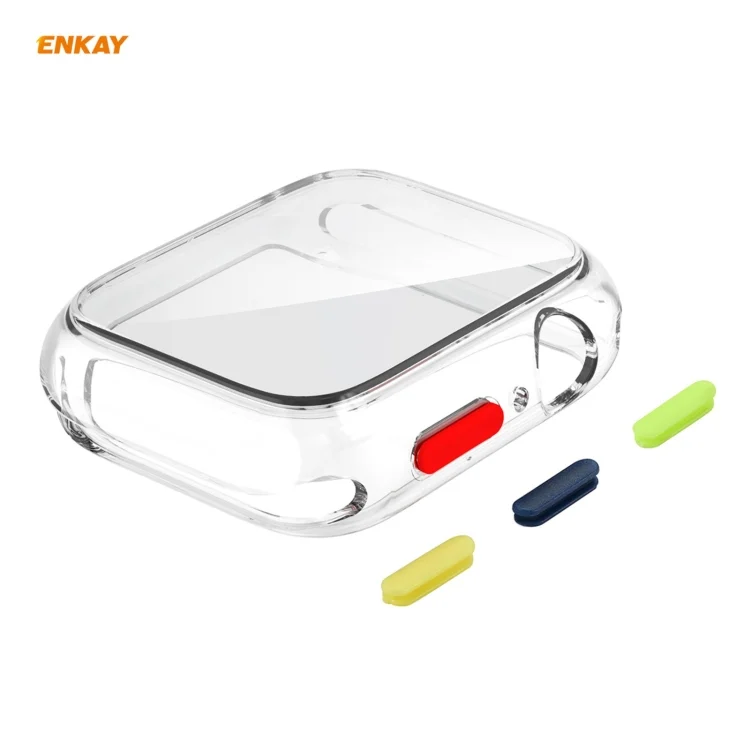 ENKAY Hat-prince Full Coverage TPU Case + Tempered Glass Protector for Apple Watch Series 6 / 5 / 4 / SE 40mm