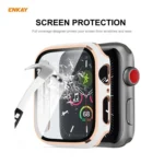 ENKAY Hat-Prince Full Coverage Electroplated PC Case + Tempered Glass Protector for Apple Watch Series 6 / 5 / 4 / SE 40mm - Image 5
