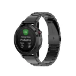 For Garmin Fenix5/Forerunner935/Garmin Approach S60 Stainless Steel Three Strains Of Metal Replacement Quick Release Strap - Image 6