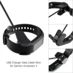 Plastic Charger for Garmin Vivosmart 4 Smartwatch, Data Cable, Replacement Cable, 1m - Image 4