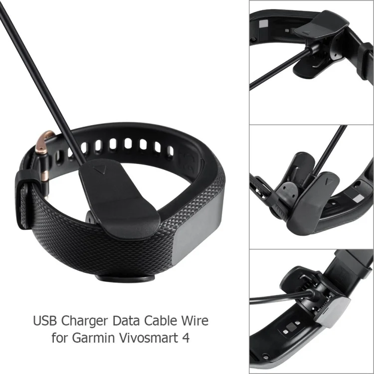 SYA0015646_3.webp Plastic Charger for Garmin Vivosmart 4 Smartwatch, Data Cable, Replacement Cable, 1m - Image 4