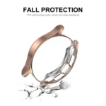 For Samsung Galaxy Watch4 Classic 46mm ENKAY Hat-Prince Full Coverage Electroplate Soft Case TPU HD Clear Cover + Tempered Glass Protector - Image 2