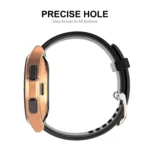 For Samsung Galaxy Watch4 Classic 46mm ENKAY Hat-Prince Full Coverage Electroplate Soft Case TPU HD Clear Cover + Tempered Glass Protector - Image 4