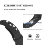 Monochrome Silicone Strap for Apply Samsung Galaxy Watch Active 22mm - Image 6
