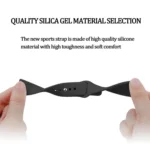 Monochrome Silicone Strap for Apply Samsung Galaxy Watch Active 22mm - Image 7