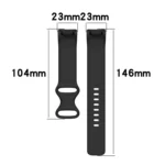 For Fitbit Charge 5 Monochromatic Silica Gel To Replace Watch Strap - Image 4