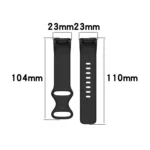 For Fitbit Charge 5 Monochromatic Silica Gel To Replace Watch Strap - Image 5