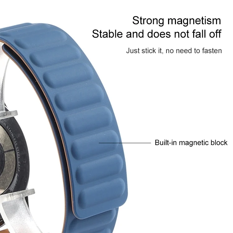 SYA001690403_B2.webp For Samsung Galaxy Gear 2 Neo R381 Silicone Magnetic Watch Band - Image 3