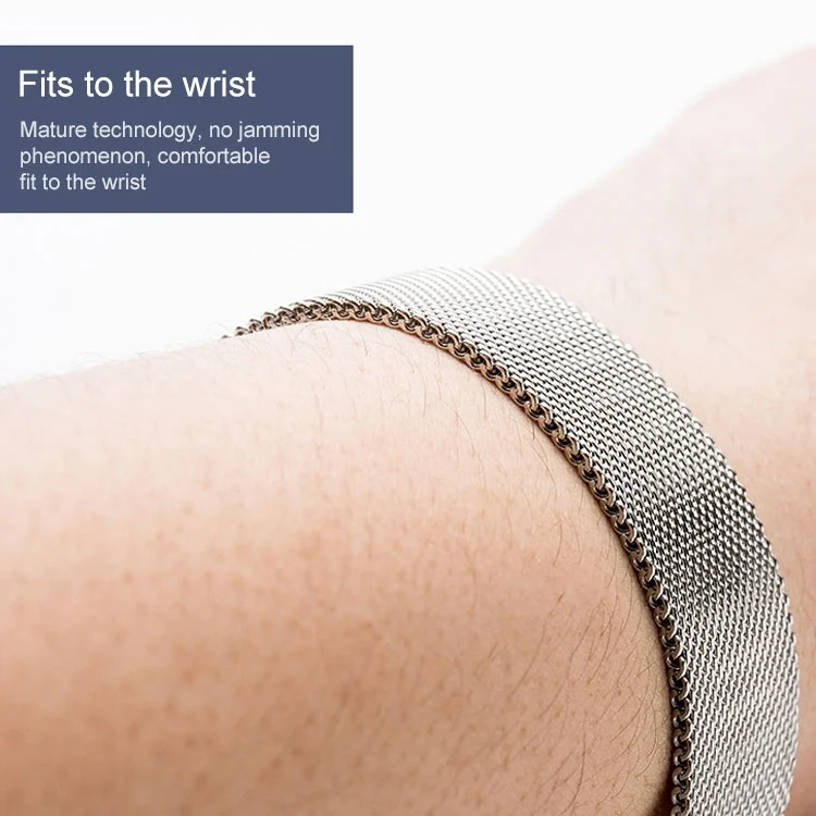 SYA001701006_B3.webp Stainless Steel Milan Double Insurance Buckle Watch Strap - Image 4