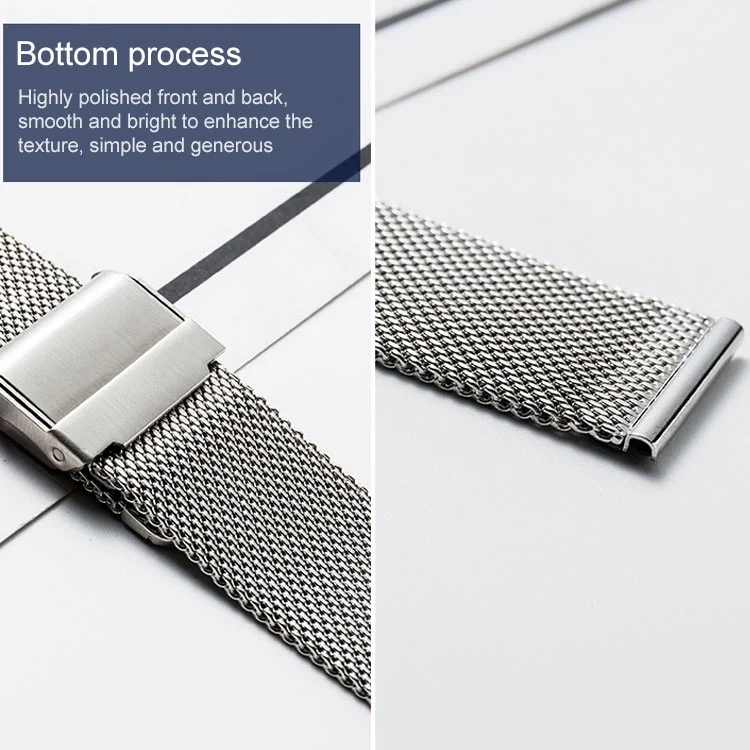 SYA001701006_B5.webp Stainless Steel Milan Double Insurance Buckle Watch Strap - Image 6