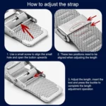 Stainless Steel Milan Double Insurance Buckle Watch Strap - Image 7