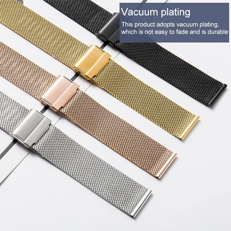 SYA001701201_B4.webp Stainless Steel Milan Double Insurance Buckle Watch Strap - Image 5