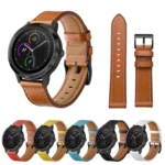 First Layer Leather Car Line Solid Color Watch Strap - Image 2