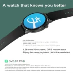 DT4 1.36 inch Silicone Watchband Color Screen Smart Watch - Image 5