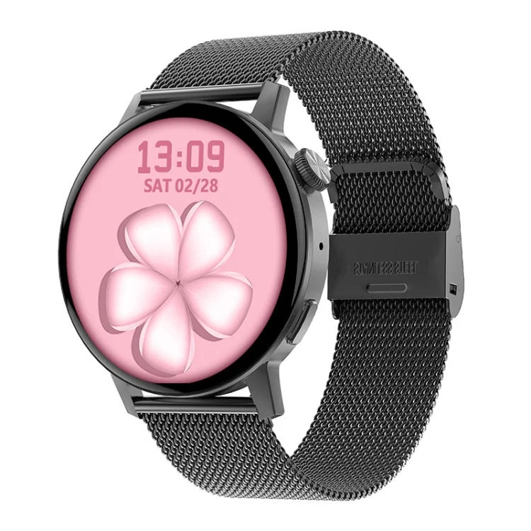 DT3 Mini 1.19 inch Steel Watchband Color Screen Smart Watch