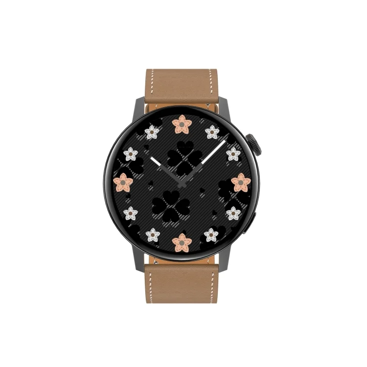 SYA001722501A_1.webp DT3 Mini 1.19 inch Leather Watchband Color Screen Smart Watch - Image 8