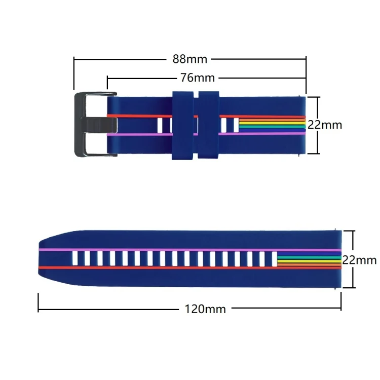 SYA001729308_B3.webp Rainbow Silicone Watchband - Image 4