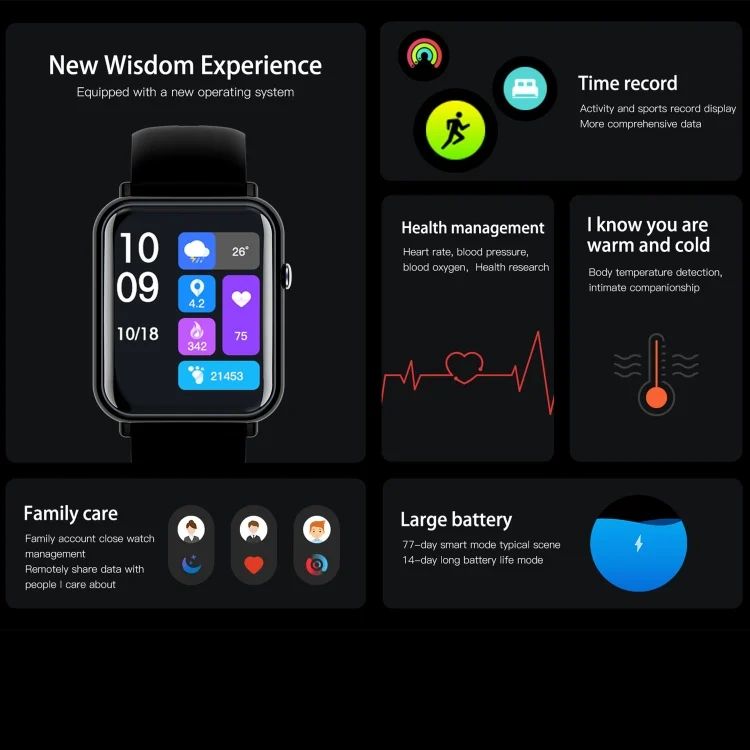 SYA001729801_B4.webp Q19 Pro IP67 Waterproof 1.69 inch Smartwatch - Image 5