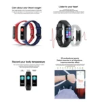 C60 IP67 Waterproof 1.1 inch Smart Fitness Band - Image 2