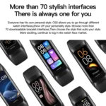 C60 IP67 Waterproof 1.1 inch Smart Fitness Band - Image 3