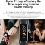 C60 IP67 Waterproof 1.1 inch Smart Fitness Band - Image 4