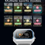 KW18  IP67 0.96 inch Steel Watchband Color Screen Smart Watch - Image 4