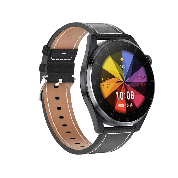 SYA001733001A_1.webp T3 IP68 1.36 inch Leather Watchband Color Screen Smart Watch - Image 8