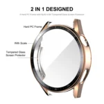 For Huawei Watch GT 3 46mm ENKAY PC Frame + Tempered Glass Protector Case With Scale - Image 2