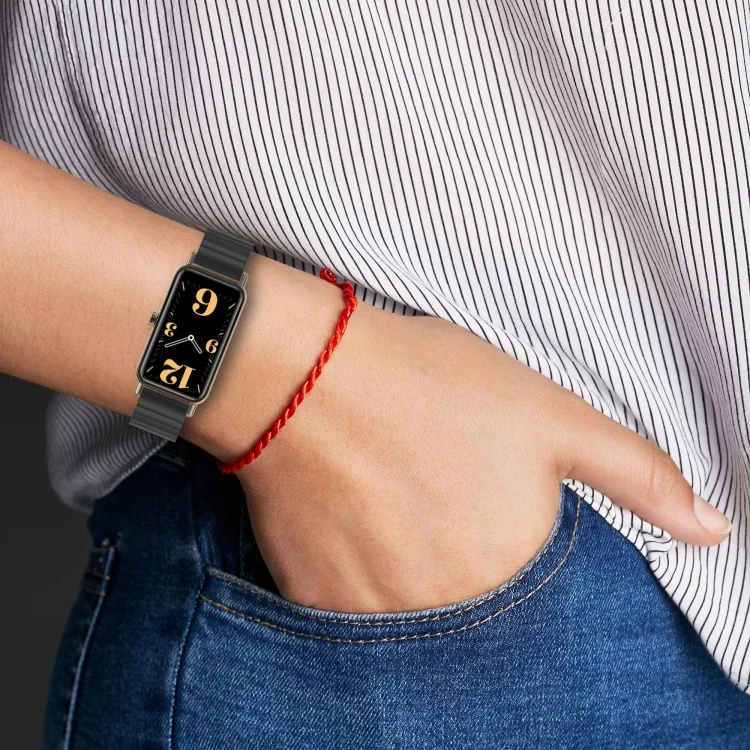 SYA001765001_B3.webp One Bead Metal Steel Watch Strap - Image 4