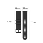 22mm Checkered Silicone Strap - Image 4