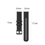 22mm Checkered Silicone Strap - Image 5