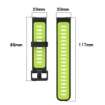 20mm Striped Mixed-Color Silicone Strap - Image 3