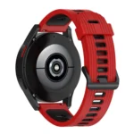 20mm Striped Mixed-Color Silicone Strap - Image 5