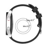 20mm Carbon Fiber Striped Silicone Strap - Image 3