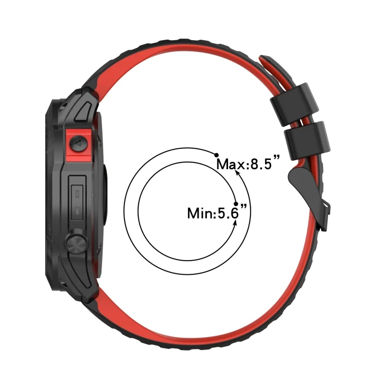 SYA001792207_B3.webp 26mm Silicone Mixing Color Watch Strap - Image 4