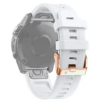 20mm Rose Gold Buckle Silicone Strap