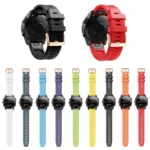 20mm Rose Gold Buckle Silicone Strap - Image 2