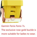 20mm Rose Gold Buckle Silicone Strap - Image 3