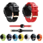 20mm Rose Gold Buckle Silicone Strap - Image 2