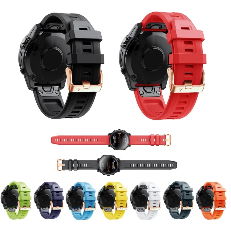 SYA001800803_B1.webp 20mm Rose Gold Buckle Silicone Strap - Image 2