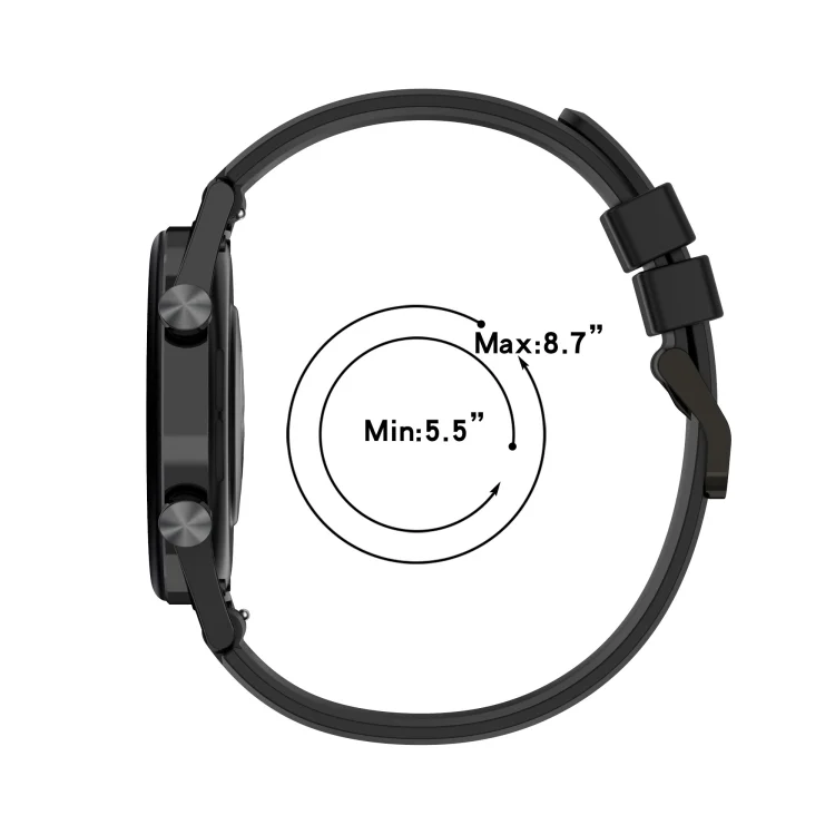 SYA001809301_B4.webp 22mm Vertical Silicone Watch band - Image 5