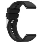 Protruding Head Silver Buckle Silicone Watch Band - Image 5