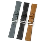 22mm Contrast Pin Buckle Leather Strap - Image 5