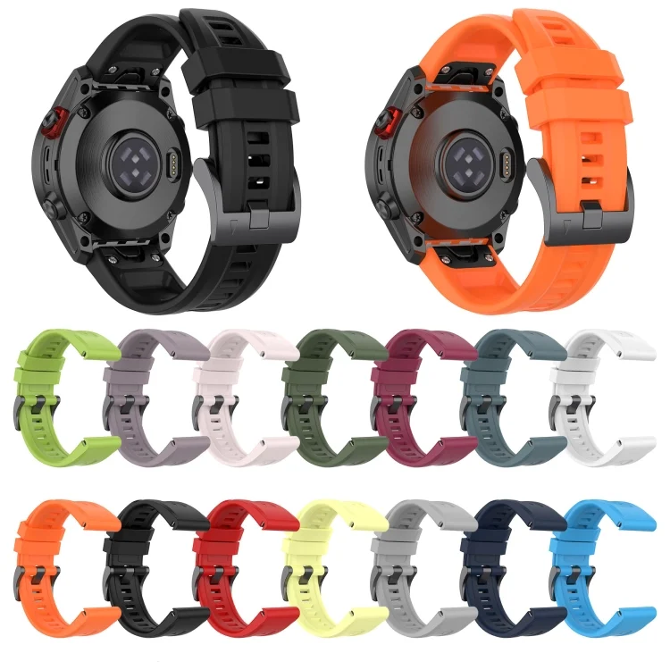 SYA001835207_B1.webp 26mm Silicone Sport Pure Color Watch Band - Image 2