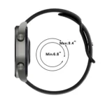 22mm Solid Color Silicone Watch Band - Image 3