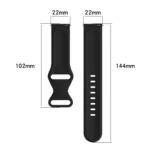 22mm Solid Color Silicone Watch Band - Image 4