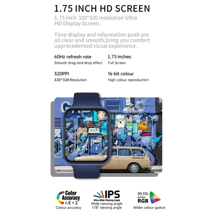 SYA001838301_B6.webp i7 PRO+ 1.75 inch Color Screen Smart Watch, Support Bluetooth Calling / Heart Rate Monitoring - Image 7