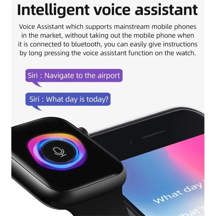 SYA001839501_B4.webp T500 Plus 1.54 inch Color Screen Smart Watch,Support Heart Rate Monitoring/Blood Pressure Monitoring - Image 5